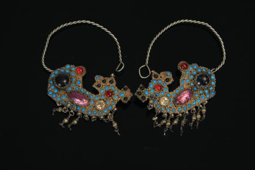 0466 khalka (ear-rings)Tashkent , nineteenth century